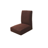 Max Spandex Stretch Low Short Back Chair Cover Bar Stool Cover Deep Coffee - Aladdin Shoppers