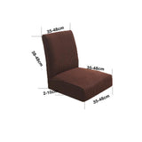Max Spandex Stretch Low Short Back Chair Cover Bar Stool Cover Deep Coffee - Aladdin Shoppers