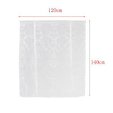 Max Splendidly Embroidery Roman Short Curtain for Bedroom/Livingroom 120x140cm - Aladdin Shoppers