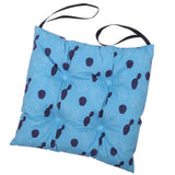 Max Square Cotton Dining Chair Seat Cushion Pad with Ties Cactus Sky Blue-40cm - Aladdin Shoppers