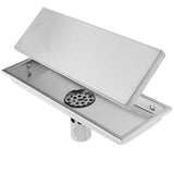 Max Stainless Steel Linear Anti-Odor Floor Drain Bathroom Shower Floor Drain S - Aladdin Shoppers