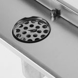 Max Stainless Steel Linear Anti-Odor Floor Drain Bathroom Shower Floor Drain S - Aladdin Shoppers