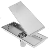 Max Stainless Steel Linear Anti-Odor Floor Drain Bathroom Shower Floor Drain S - Aladdin Shoppers