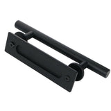 Max Stainless Steel Pull Flush Sliding Barn Door Pull Handle Door Handle Black - Aladdin Shoppers