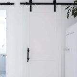 Max Stainless Steel Pull Flush Sliding Barn Door Pull Handle Door Handle Black - Aladdin Shoppers