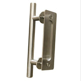 Max Stainless Steel Pull Flush Sliding Barn Door Pull Handle Door Handle Chrome - Aladdin Shoppers
