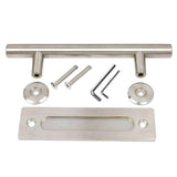 Max Stainless Steel Pull Flush Sliding Barn Door Pull Handle Door Handle Chrome - Aladdin Shoppers