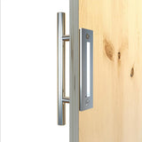 Max Stainless Steel Pull Flush Sliding Barn Door Pull Handle Door Handle Chrome - Aladdin Shoppers