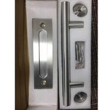 Max Stainless Steel Pull Flush Sliding Barn Door Pull Handle Door Handle Chrome - Aladdin Shoppers