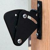Max Steel Sliding Barn Wood Door Lock Pull Door Gate Latch Hardware Black - Aladdin Shoppers
