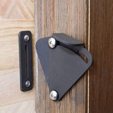 Max Steel Sliding Barn Wood Door Lock Pull Door Gate Latch Hardware Black - Aladdin Shoppers