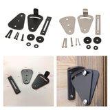 Max Steel Sliding Barn Wood Door Lock Pull Door Gate Latch Hardware Silver - Aladdin Shoppers