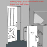 Max Steel Sliding Barn Wood Door Lock Pull Door Gate Latch Hardware Silver - Aladdin Shoppers