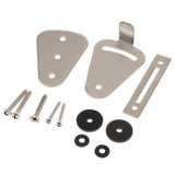 Max Steel Sliding Barn Wood Door Lock Pull Door Gate Latch Hardware Silver - Aladdin Shoppers