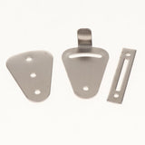 Max Steel Sliding Barn Wood Door Lock Pull Door Gate Latch Hardware Silver - Aladdin Shoppers