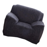 Max Stretch All-inclusive Thickened 1 Seater Sofa Cover Protector Black - Aladdin Shoppers