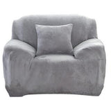 Max Stretch All-inclusive Thickened 1 Seater Sofa Cover Protector Light Grey - Aladdin Shoppers