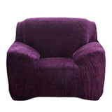 Max Stretch All-inclusive Thickened 1 Seater Sofa Cover Protector Purple - Aladdin Shoppers