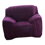 Max Stretch All-inclusive Thickened 1 Seater Sofa Cover Protector Purple - Aladdin Shoppers