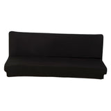 Max Stretch Armless Sofa Cover Sofa Bed Slipcover Protector 150-190cm Black - Aladdin Shoppers