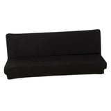 Max Stretch Armless Sofa Cover Sofa Bed Slipcover Protector 150-190cm Black - Aladdin Shoppers