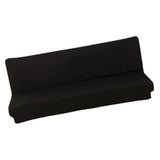 Max Stretch Armless Sofa Cover Sofa Bed Slipcover Protector 150-190cm Black - Aladdin Shoppers