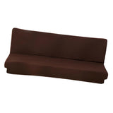 Max Stretch Armless Sofa Cover Sofa Bed Slipcover Protector 150-190cm Coffee