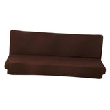 Max Stretch Armless Sofa Cover Sofa Bed Slipcover Protector 150-190cm Coffee - Aladdin Shoppers