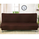 Max Stretch Armless Sofa Cover Sofa Bed Slipcover Protector 150-190cm Coffee - Aladdin Shoppers