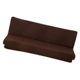 Max Stretch Armless Sofa Cover Sofa Bed Slipcover Protector 150-190cm Coffee - Aladdin Shoppers