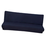 Max Stretch Armless Sofa Cover Sofa Bed Slipcover Protector 150-190cm Navy Blue