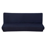 Max Stretch Armless Sofa Cover Sofa Bed Slipcover Protector 150-190cm Navy Blue - Aladdin Shoppers