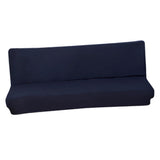 Max Stretch Armless Sofa Cover Sofa Bed Slipcover Protector 150-190cm Navy Blue - Aladdin Shoppers