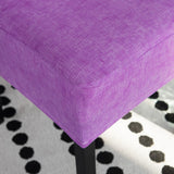 Max Stretch Chair Cover Slipcovers for Low Short Back Chair Bar Stool Chair Purple - Aladdin Shoppers