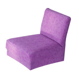 Max Stretch Chair Cover Slipcovers for Low Short Back Chair Bar Stool Chair Purple - Aladdin Shoppers