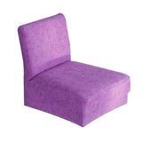 Max Stretch Chair Cover Slipcovers for Low Short Back Chair Bar Stool Chair Purple - Aladdin Shoppers