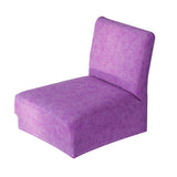 Max Stretch Chair Cover Slipcovers for Low Short Back Chair Bar Stool Chair Purple - Aladdin Shoppers