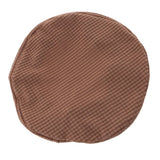 Max Stretchy Round Bar Stool Cover Chair Seat Cushion Fits 30-38cm Chocolate - Aladdin Shoppers