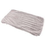 Max Striped Flannel Throw Pillow Case Cushion Cover for Sofa  Light Grey 38x60cm