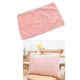 Max Striped Flannel Throw Pillow Case Cushion Cover for Sofa Pink 30x50cm - Aladdin Shoppers