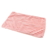 Max Striped Flannel Throw Pillow Case Cushion Cover for Sofa Pink 30x50cm - Aladdin Shoppers