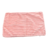 Max Striped Flannel Throw Pillow Case Cushion Cover for Sofa Pink 30x50cm - Aladdin Shoppers