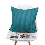 Max Suede Square Throw Pillow Case Sofa Bed Waist Cushion Cover Blue 50cm - Aladdin Shoppers