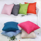 Max Suede Square Throw Pillow Case Sofa Bed Waist Cushion Cover Blue 50cm - Aladdin Shoppers