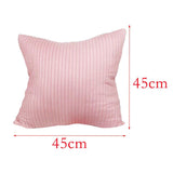 Max Suede Square Throw Pillow Case Sofa Bed Waist Cushion Cover Pink 45cm - Aladdin Shoppers