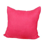 Max Suede Square Throw Pillow Case Sofa Bed Waist Cushion Cover Rose Red 60cm - Aladdin Shoppers