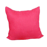 Max Suede Square Throw Pillow Case Sofa Bed Waist Cushion Cover Rose Red 60cm