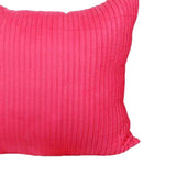 Max Suede Square Throw Pillow Case Sofa Bed Waist Cushion Cover Rose Red 60cm - Aladdin Shoppers