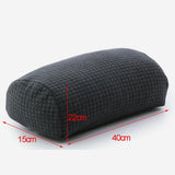 Max Super Comfort Cotton Leg Pillow Side Sleep Knee Pillow Arc Type - Grey - Aladdin Shoppers