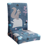 Max Super Fit Stretch Dining Chair Seat Cover Slipcover Squirrel - Aladdin Shoppers